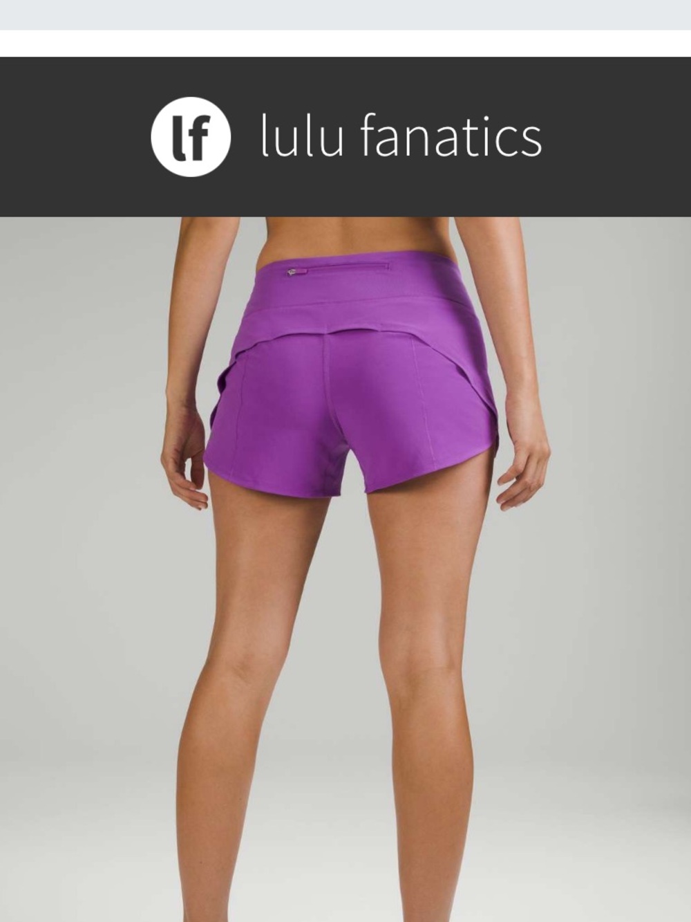 NWT Lululemon Speed Up Mid-Rise Lined Short 4" Sz 10 Long Moonlit Magenta Purple